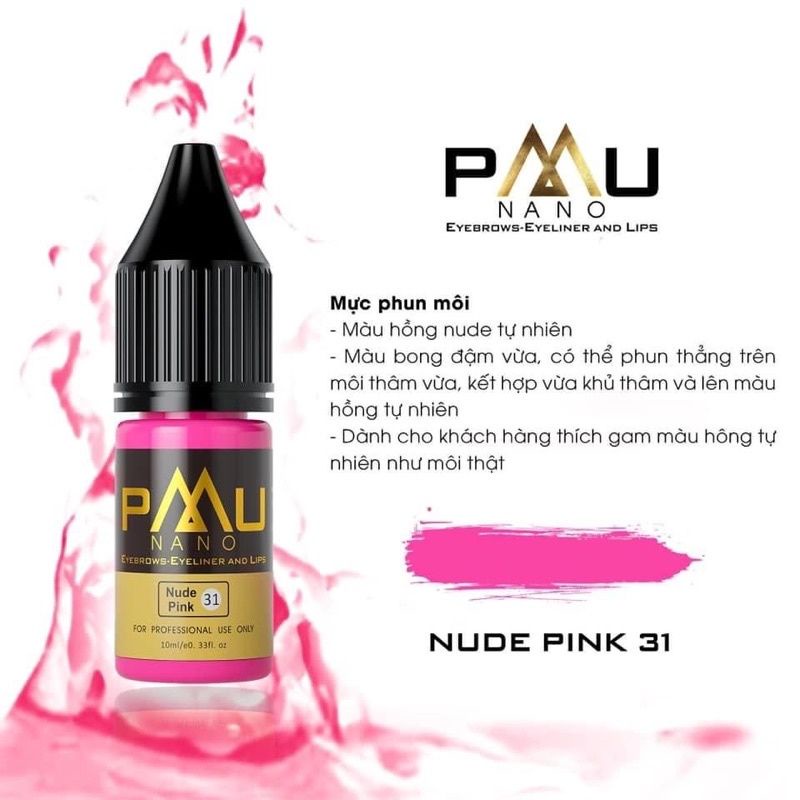 Mực phun xăm PMU hàng chính hãng full chai giá sỉ