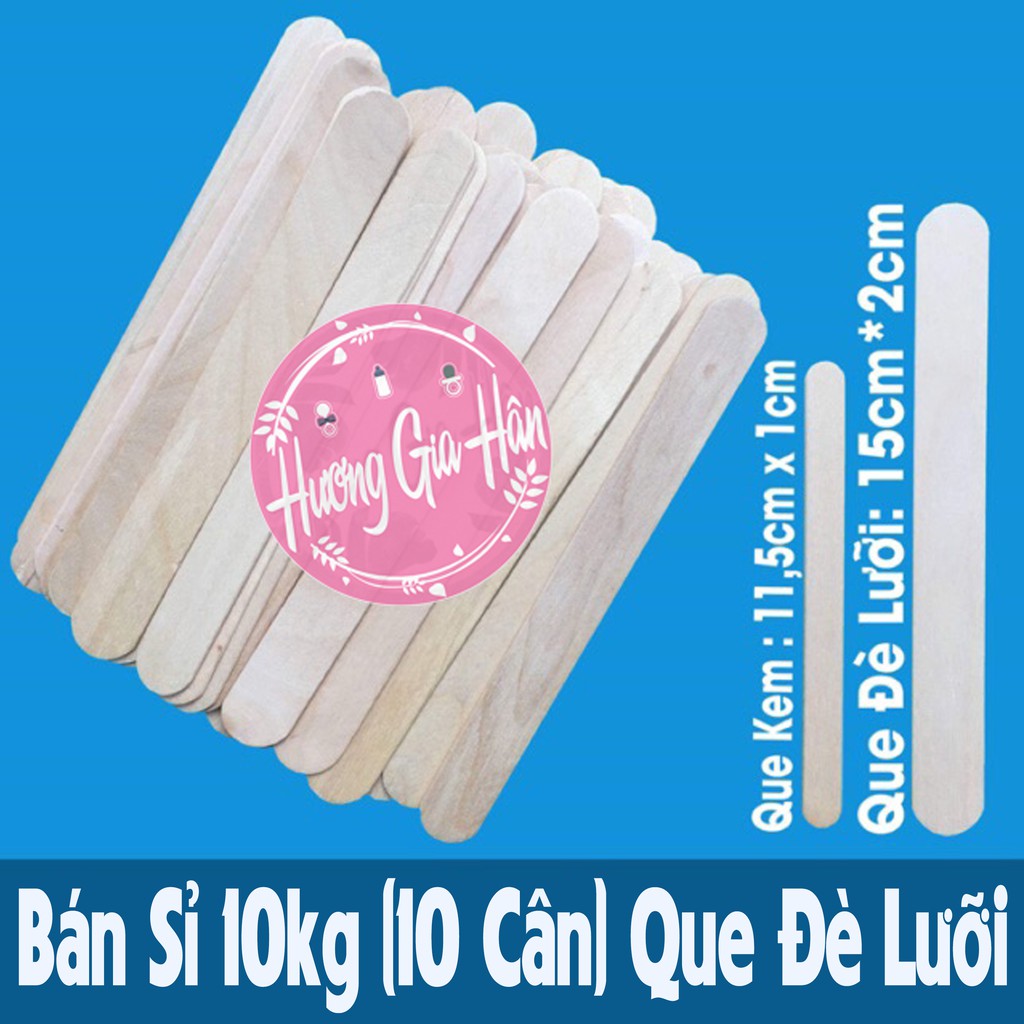 Bán Sỉ 10kg (10 Cân) Que Đè Lưỡi (Kích thước 15cm x 2 cm) - goodbaby, luvamo, hanhdecal, shop mẹ xôi