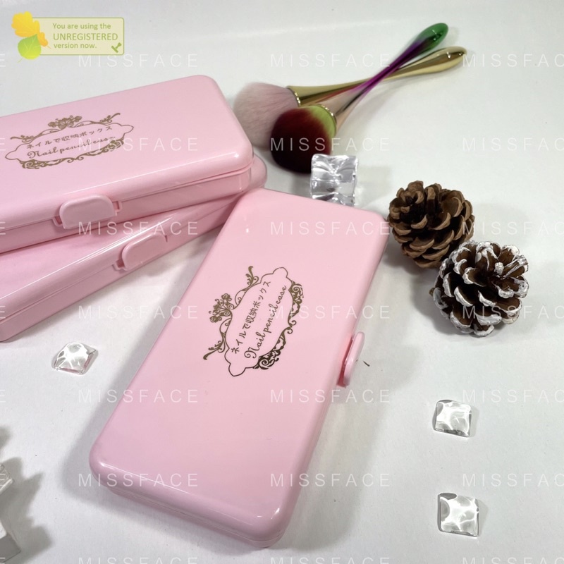 Hộp đựng cọ - Hộp đựng cọ nail - Hộp đựng bút kiểu dáng hàn nhật màu hồng cực xinh
