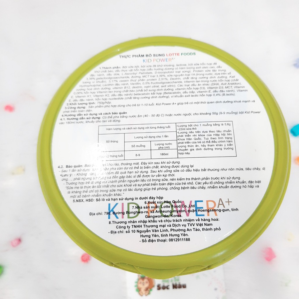 Sữa Kid Power A+ Hàn Quốc Tăng chiều cao và cân nặng lon 760g [ Date Luôn Mới ]