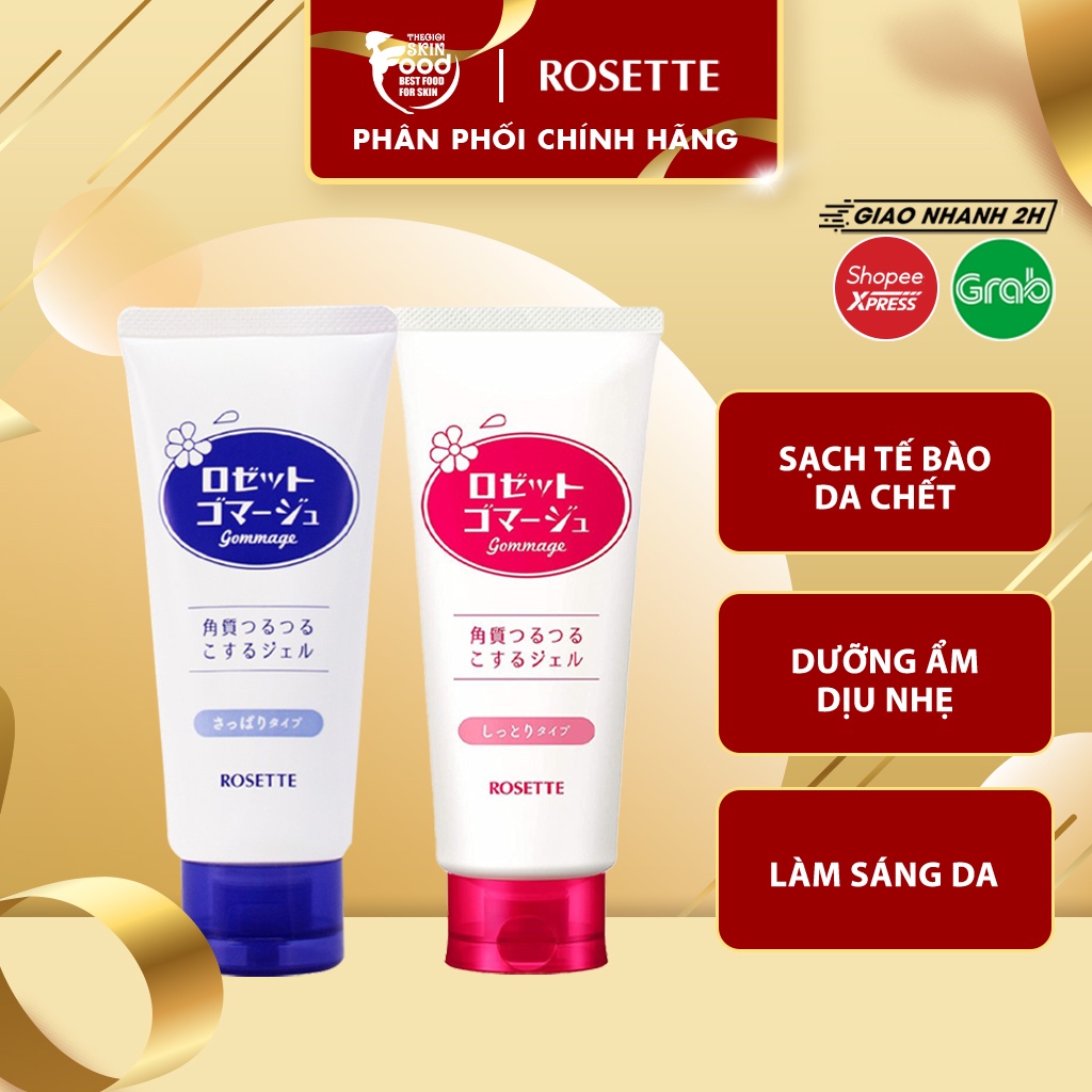 Tẩy Tế Bào Chết Dạng Gel Chiết Xuất Từ Thiên Nhiên Rosette Gommage 120g