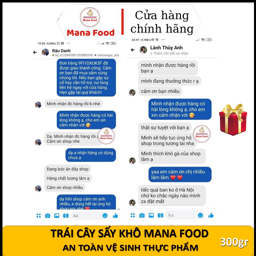 Trái Cây Sấy Khô Thập Cẩm Mana Food 300g - Hoa Quả Sấy ManaFood ATVSTP Khoai Môn Vàng Tím, Cà Rốt. Khổ Qua, Mít, Chuối