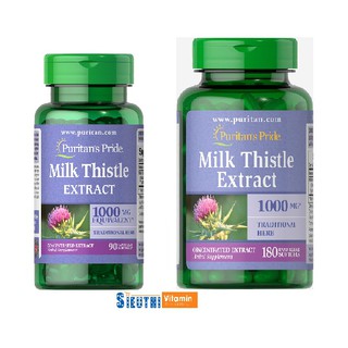 [CHÍNH HÃNG] Viên uống giải độc gan, mát gan, tăng cường chức năng gan Milk Thistle Extract 1000mg Puritan's Pride
