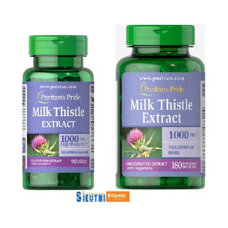 [CHÍNH HÃNG] Viên uống giải độc gan, mát gan, tăng cường chức năng gan Milk Thistle Extract 1000mg Puritan’s Pride