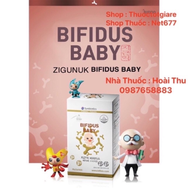 [ Kèm Quà Tặng ] Men Bifidus Baby - hộp 30 gói- Bổ sung lợi khuẩn và chất xơ ( Chính hãng Hàn Quốc )