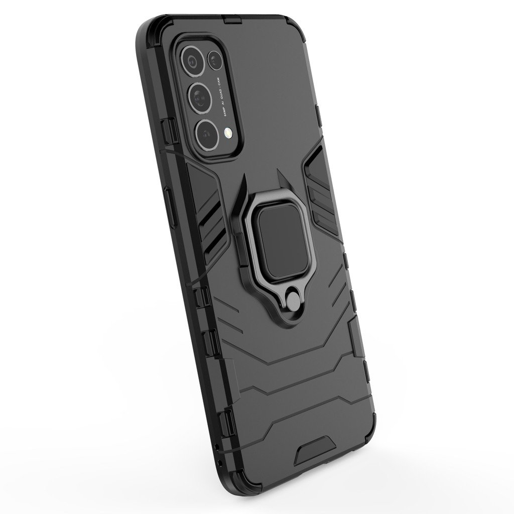 Ốp lưng Iron Man Iring Oppo Reno 5 / Reno 5 5G / Reno 6 5G / Reno 7 5G chống sốc giá đỡ mặt lưng cao cấp