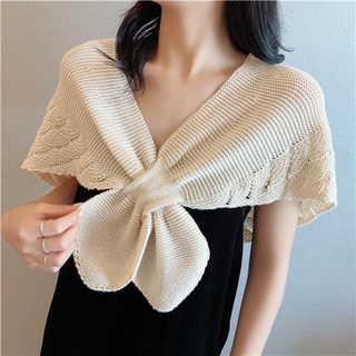 Khăn Choàng Cổ Giả Len Dệt Kim Thời Trang Xuân Thu Dành Cho Nữ