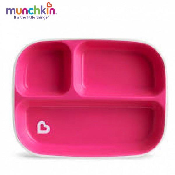 Khay ăn dặm chia ngăn chống trượt Munchkin cho bé