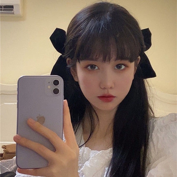 Kẹp tóc màu đen thời trang cặp kẹp tóc màu đen thiết kế hợp thời trang dành cho nữ