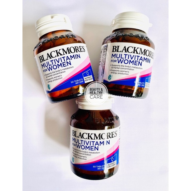 ( HÀNG CHUẨN AIR ) VIÊN UỐNG BỔ SUNG VITAMIN TỔNG HỢP CHO PHỤ NỮ - MULTIVITAMIN FOR WOMEN BLACKMORES 50 VIÊN