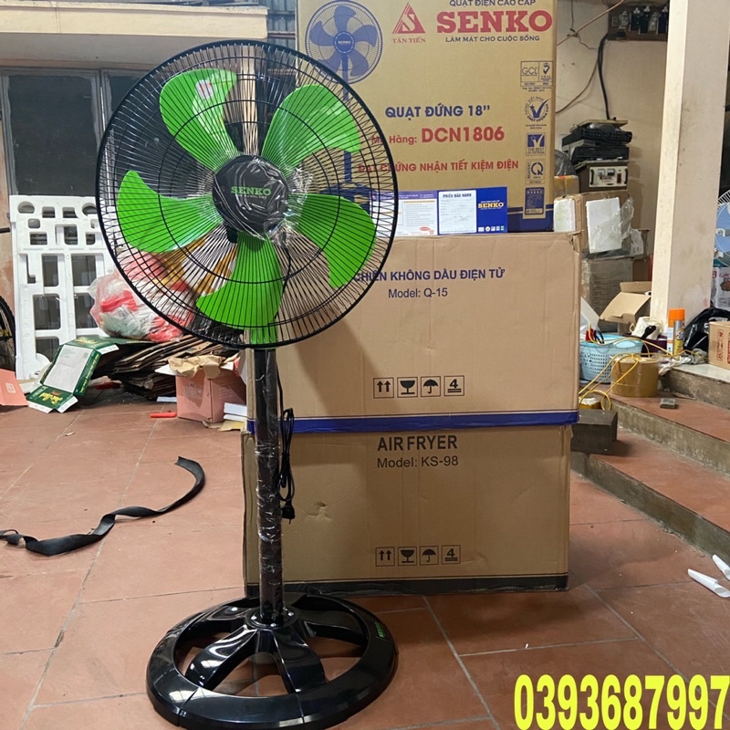 🌈QUẠT ĐỨNG SENKO DCN 1806 KIỂU DÁNG GỌN GÀNG SANG TRỌNG-GIÓ MẠNH BẢO HÀNH 24 THÁNG