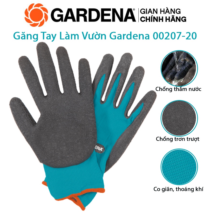 Găng Tay Làm Vườn Gardena 00207-20 Chống Thấm Nước Size M/L