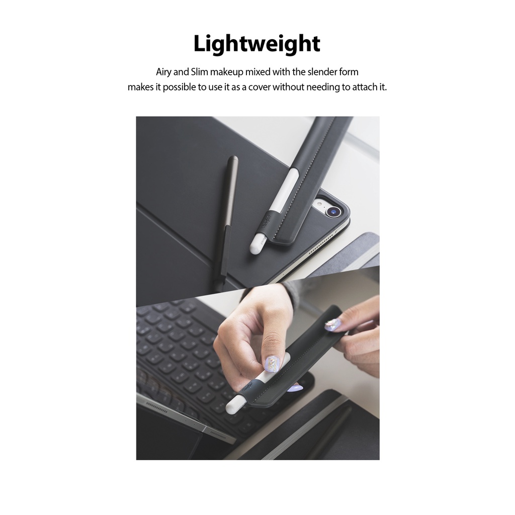 Ống Đựng Bút Cảm Ứng Ringke Bằng Da Nhân Tạo Cho Apple Pencil/Samsung S Pen Tiện Lợi