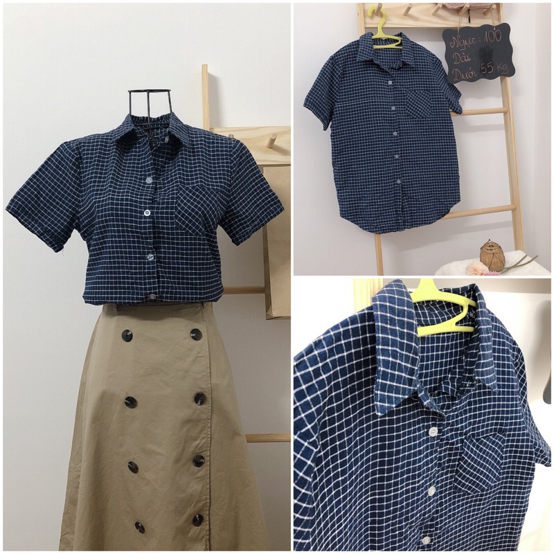 Sơ mi tay ngắn đi làm đi chơi dưới 55 kg