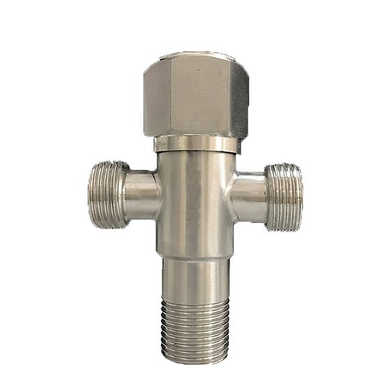 Van khoá inox 304 giảm áp lực nước 2 đầu ra