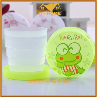 Combo 2 ly gấp gọn - cốc xếp tiện dụng