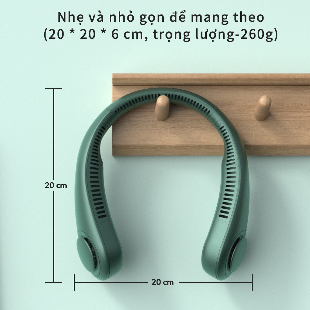 quạt đeo cổ Vie-Hanging neck fan mới nhất mùa hè 2022