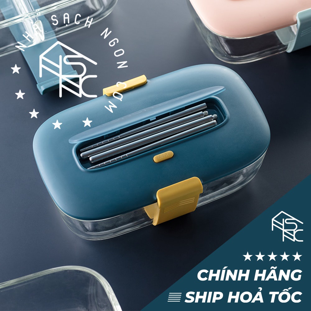 Hộp cơm thuỷ tinh kèm đũa SY2110