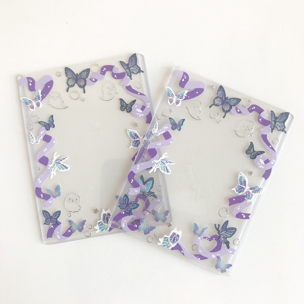 Miếng bảo vệ thẻ bài trang trí sticker - Toploader Idol xinh xắn - loại ruy băng