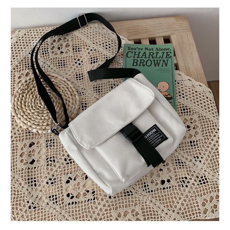 Túi đeo chéo Ulzzang học sinh, sinh viên phong cách Harajuku thời trang Unisex Jelishop