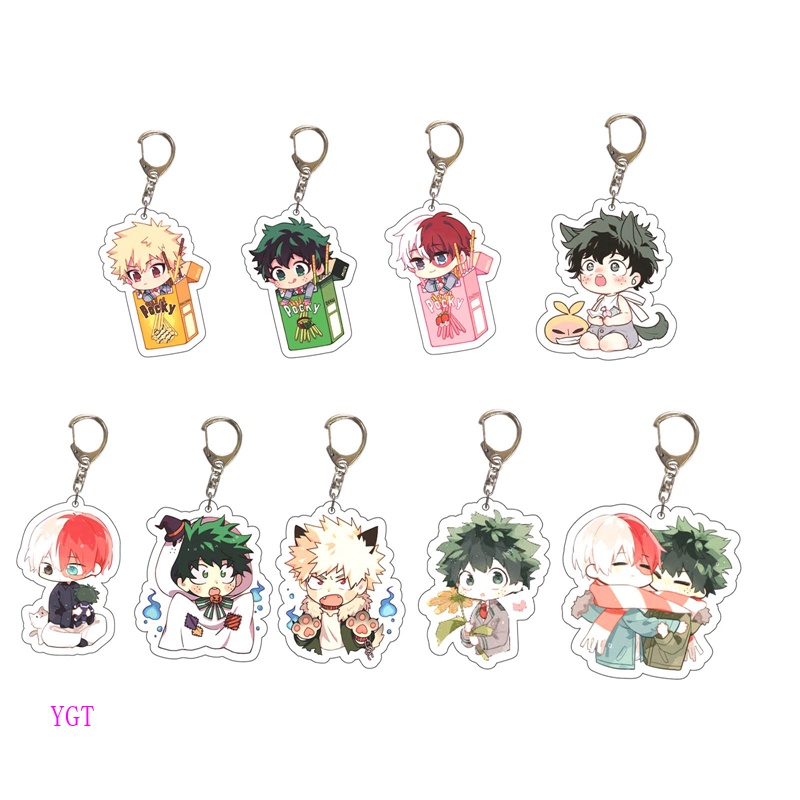 Ygt Móc Khóa Acrylic Hình Nhân Vật Anime My Hero Academia Toga Himiko Dabi Todoroki Shoto