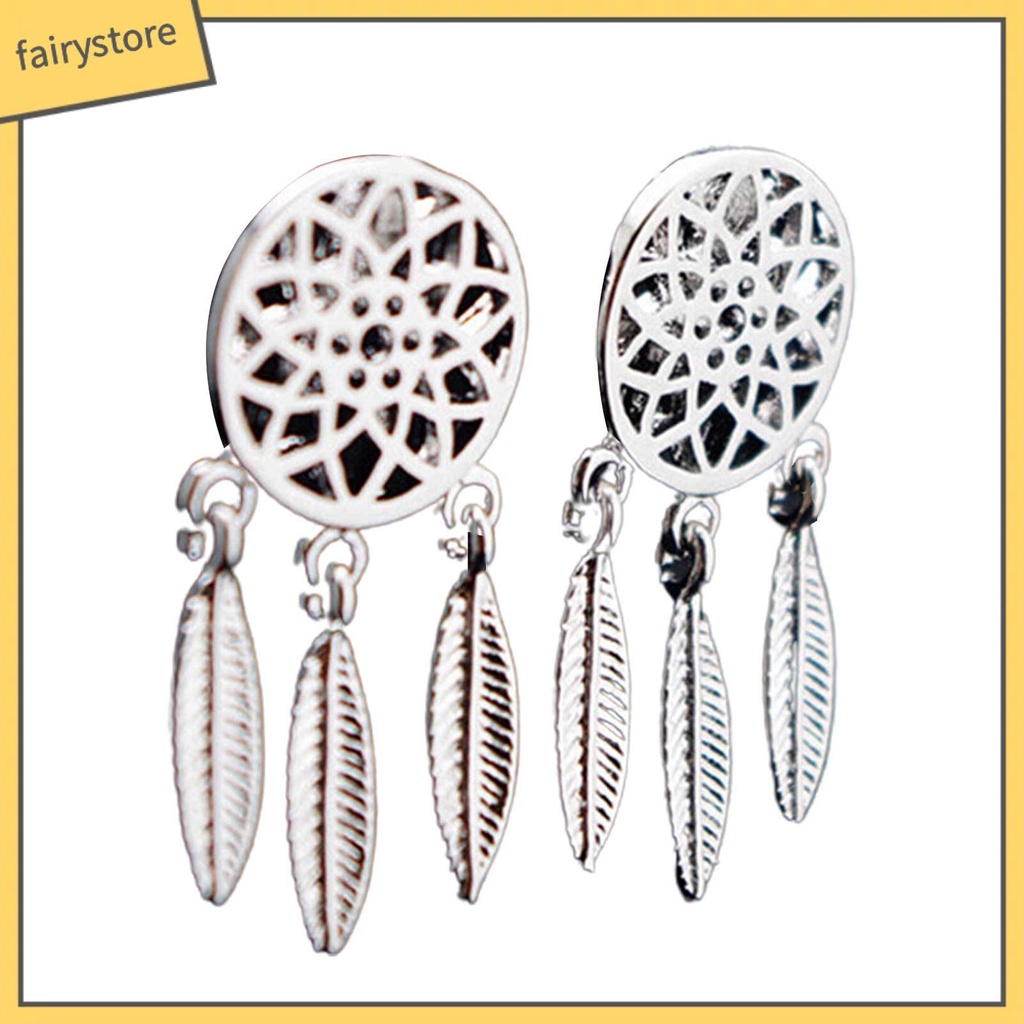 Hoa Tai Dáng Dài Hình Dream Catcher Phong Cách Bohomian