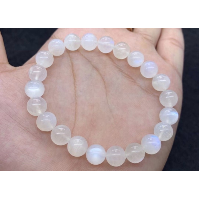 vòng tay mặt trăng moonstone đẹp tự nhiên kiểm định