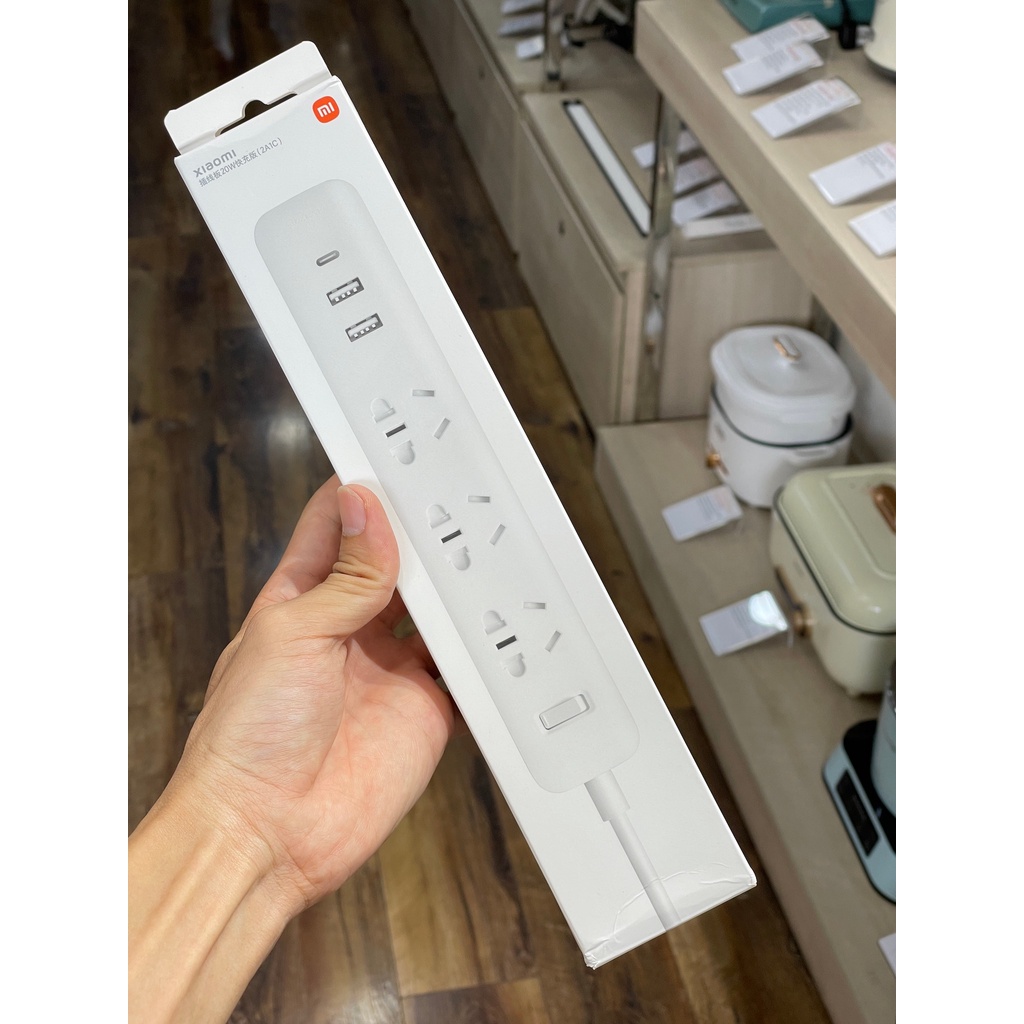 Ổ cắm điện tích hợp sạc nhanh 20W 2A1C Xiaomi XMCXB05QM, 2500W MAX, 10A MAX, 250V