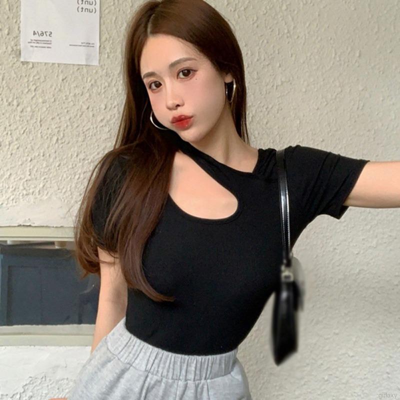 Áo Thun Tay Ngắn Cách Điệu Thời Trang Dành Cho Nữ
