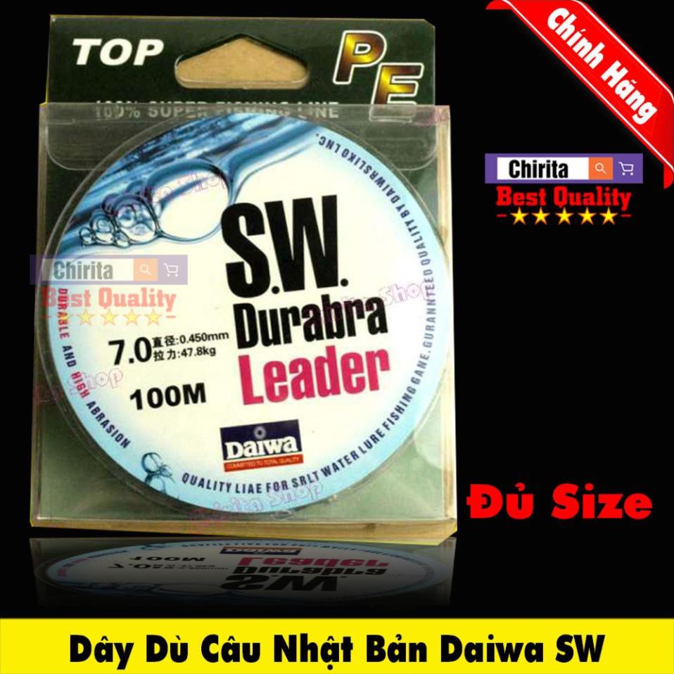 Dây Dù Câu Cá Siêu Bền Daiwa Nhật Bản - Cước Dù Câu Cá Cao Cấp 100m - ĐỦ SIZE