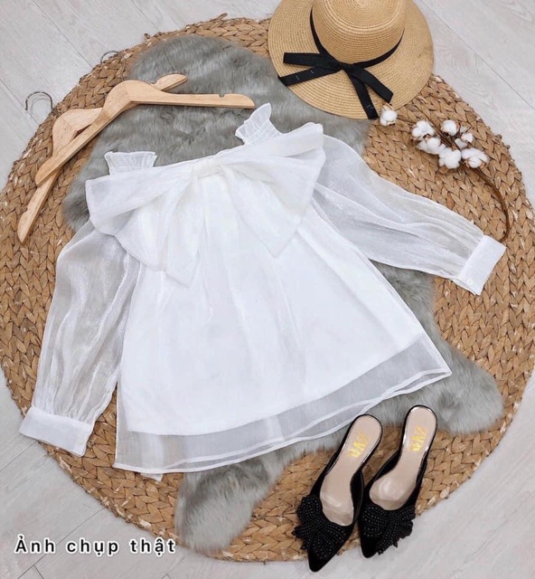 ❤️ ẢNH CHỤP THẬT ÁO BẸT VAI NƠ TO #160k