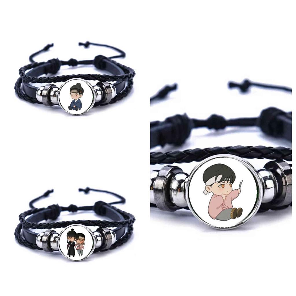 Vòng tay da lộn in hình nhân vật Dạ ký boylove anime chibi tiện lợi xinh xắn thời trang