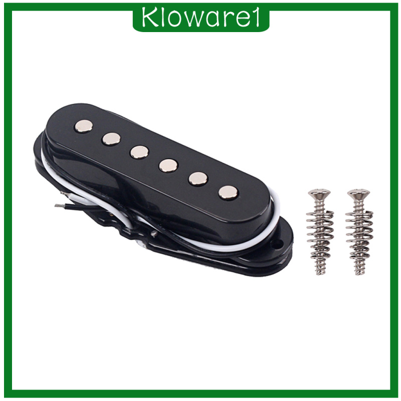 [KLOWARE1]MagiDeal 48mm Single Coil Neck Pickup for ST Electric Guitar Parts Black