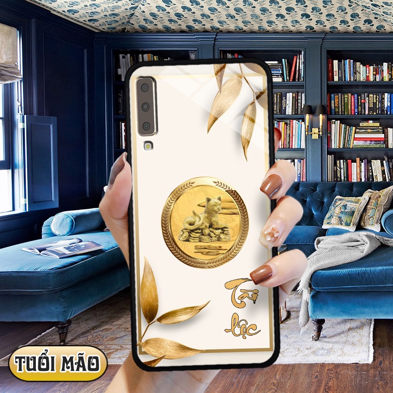 Ốp kính 3D 12 con giáp Samsung Galaxy A7 2018 / A750