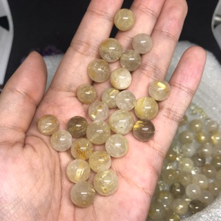 Hạt đá ta tóc vàng làm HandMade, DIY 8-10mm