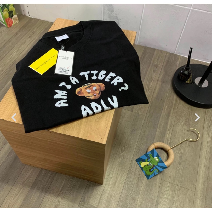 Áo thun unisex ADLV chính hãng in hình chú hổ Tiger Green, áo phông ADLV nam nữ