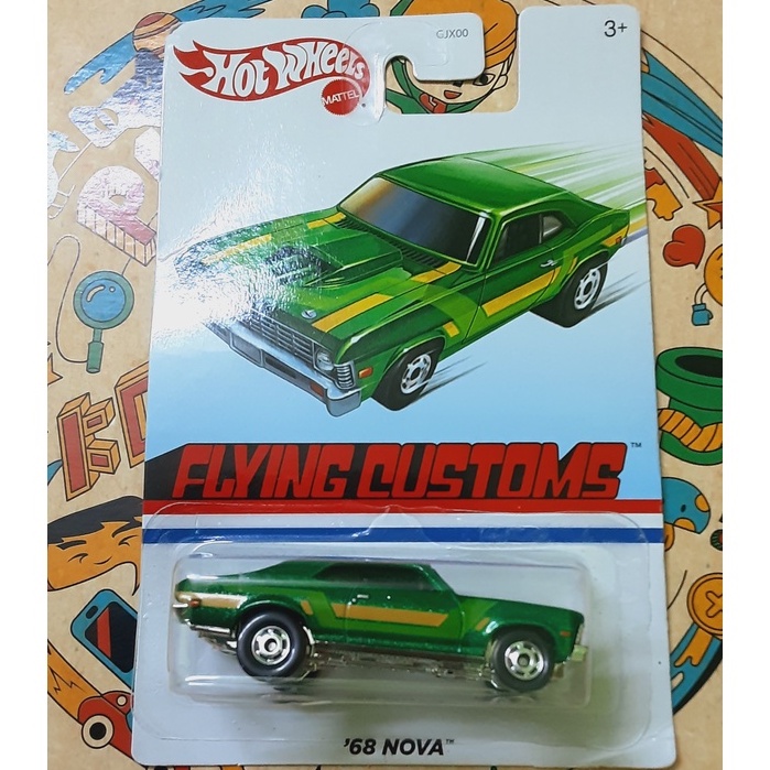 Xe Mô Hình Hot Wheels 68 Chevy Nova