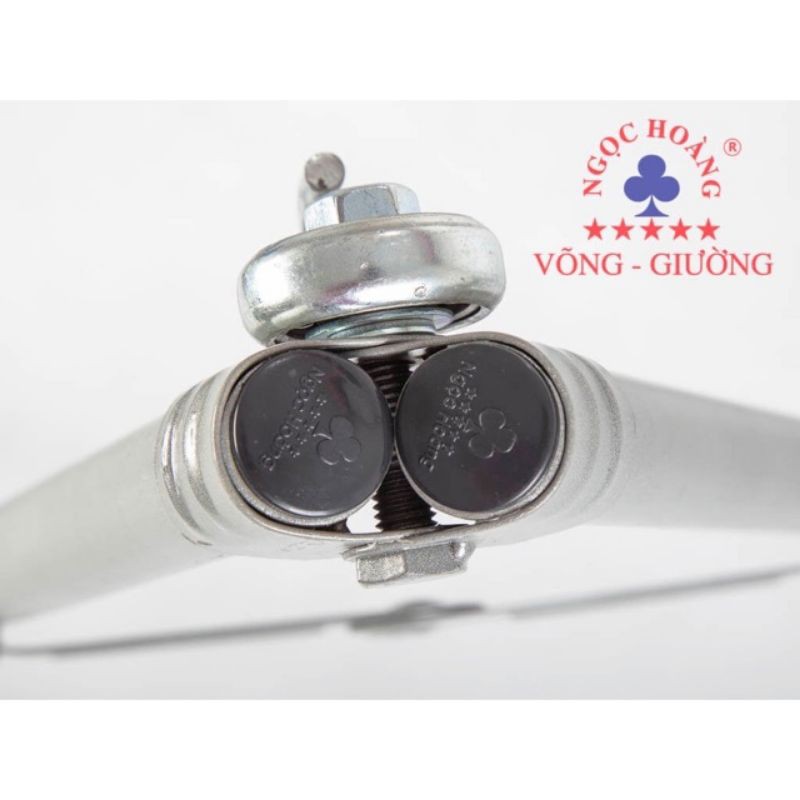 Bộ Võng xếp người lớn NGỌC HOÀNG sắt Sơn Tĩnh Điện kèm Lưới Võng Cao Cấp  kèm tem của công ty chính hãng