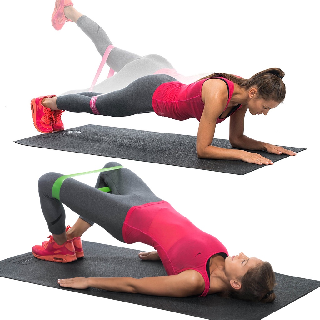 Bộ 5 Dây Đàn Hồi, Dây Kháng Lực Tập Gym Tập Thể Thao Tập Mông Cao Cấp Amalife