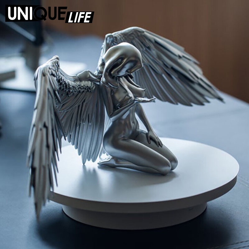 Tượng Thiên Thần Cherub Độc Đáo Trang Trí Nhà Cửa / Văn Phòng Tượng Thiên Thần Cherub Bằng Nhựa Resin Thời Trang Trang Trí Nhà Cửa / Tiệc Cưới