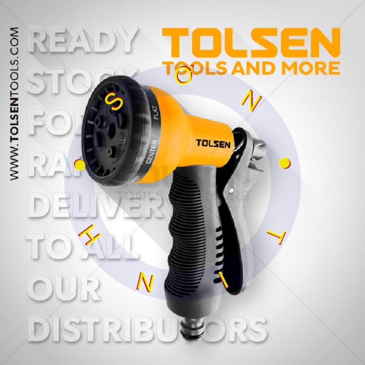 Vòi phun nước rửa xe, tưới cây 8 tia Tolsen 57100