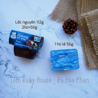 Mận đen nghiền Gerber Prune Mĩ lốc 2 hũ×56g