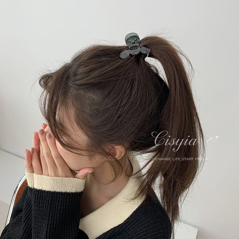 Kẹp tóc tròn bằng acrylic 3 màu thời trang cho nữ