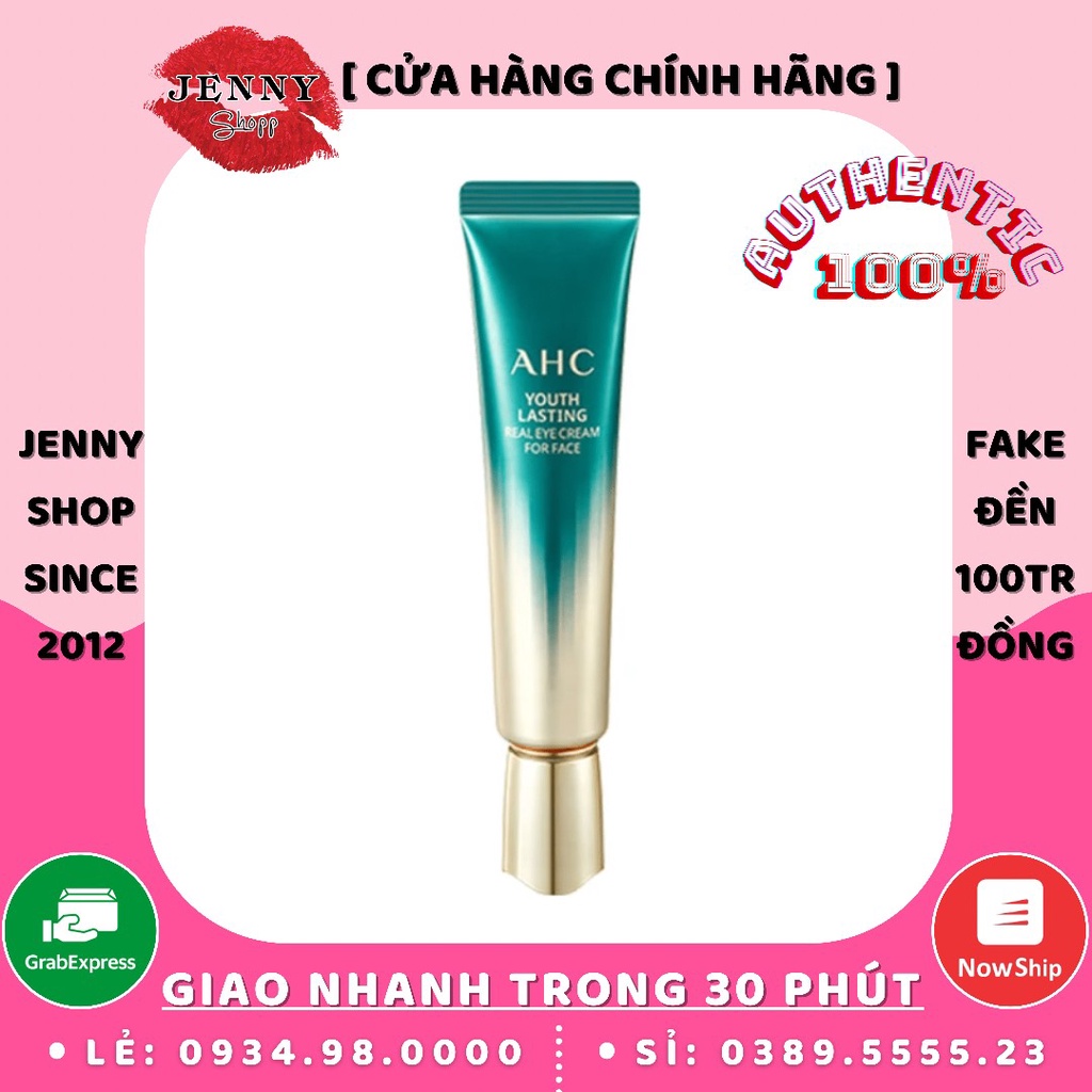 Kem Dưỡng Mắt AHC Youth Lasting Real Eye Cream For Face Bản Mới 2021