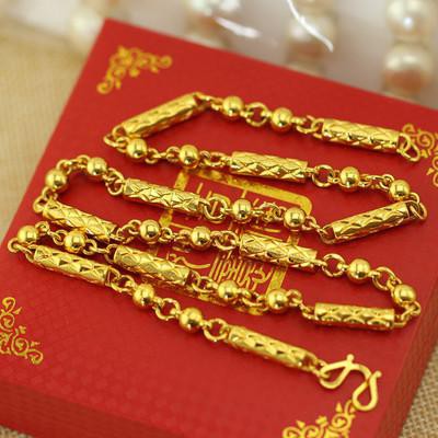 Vòng Cổ Nam ống trúc tròn sang chảnh đẳng cấp 24k