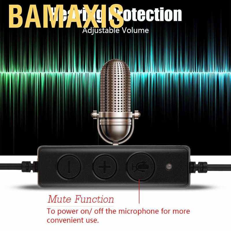 Bộ tai nghe không dây USB Bamaxis Justgogo có chức năng tắt tiếng ồn kèm mic cho Call Center