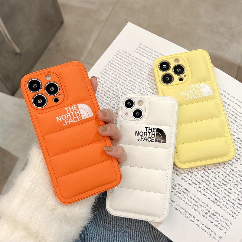 The North Face Ốp Điện Thoại Mềm Hình Cô Gái Mặc Áo Khoác Phao Cho Apple Iphone 11 12Promax 13 12pro X xs xsmax xr