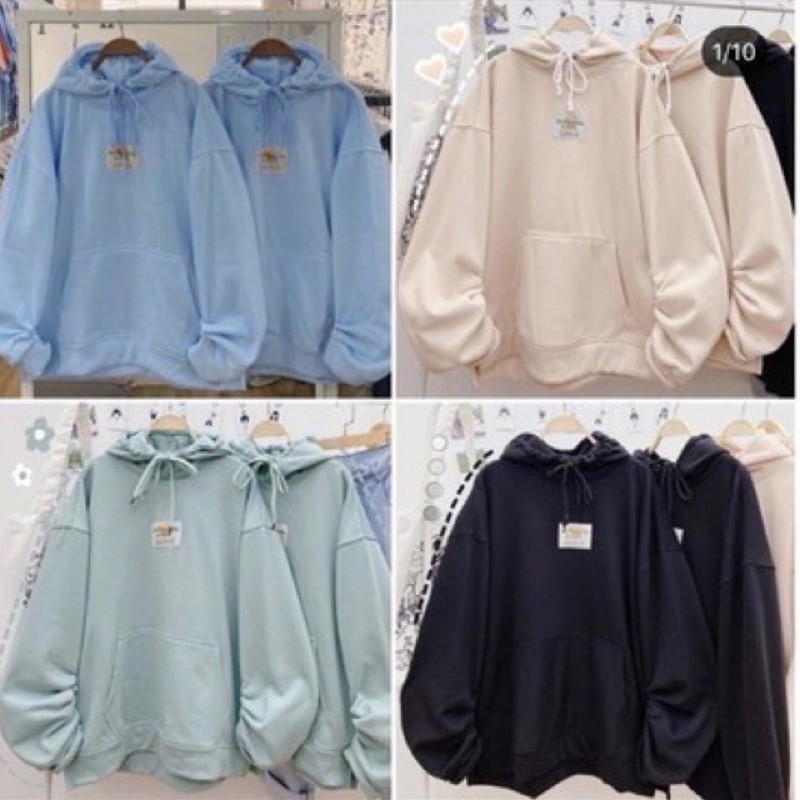 Áo Hoodie Logo Unisex Nỉ Bông siêu mịn Form rộng unisex (100% Ảnh Thật của shop) [FREESHIP] | BigBuy360 - bigbuy360.vn