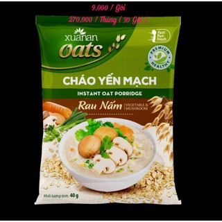 combo 6 gói cháo yến mạch rau nấm