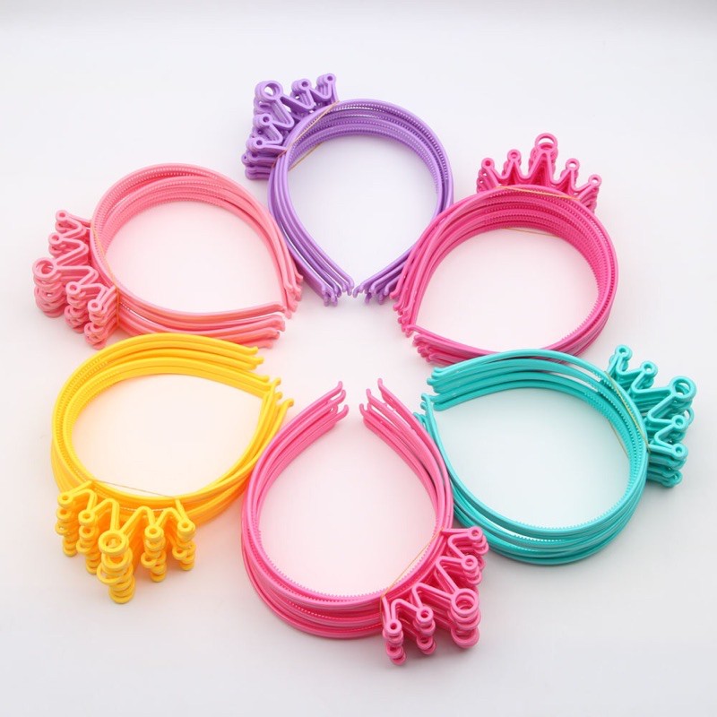 Cài tóc nhựa hình vương miện cho bé gái